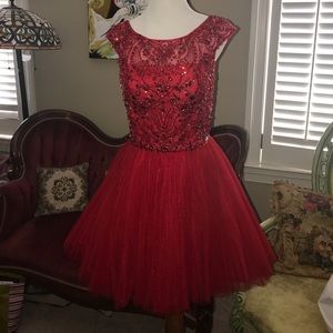 NWOT Red Sherri Hill dress! Sz 10