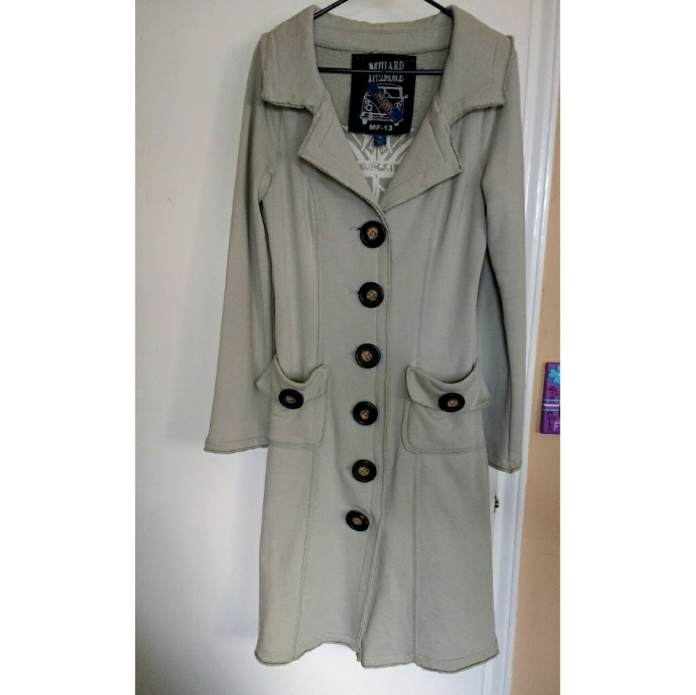 Midi Length Millard Fillmore Coat-Dull Mint Green