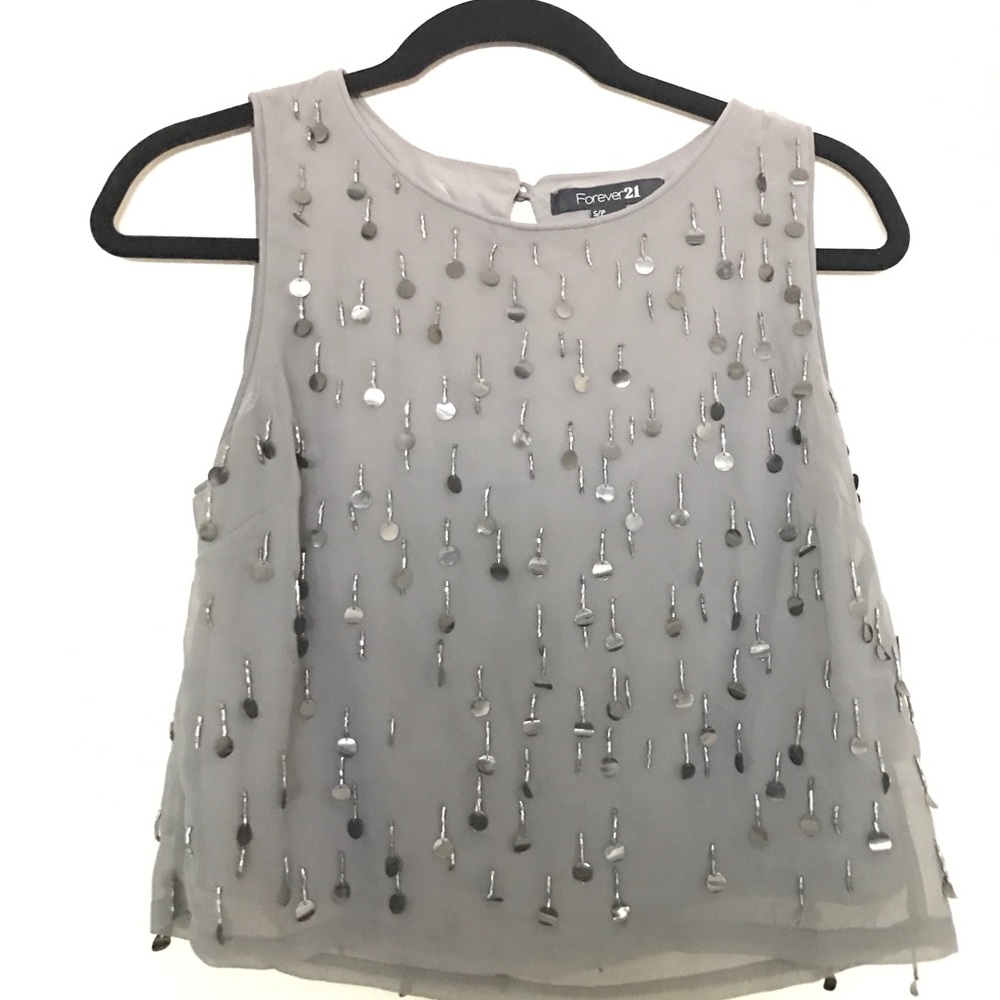 Embellished crop top