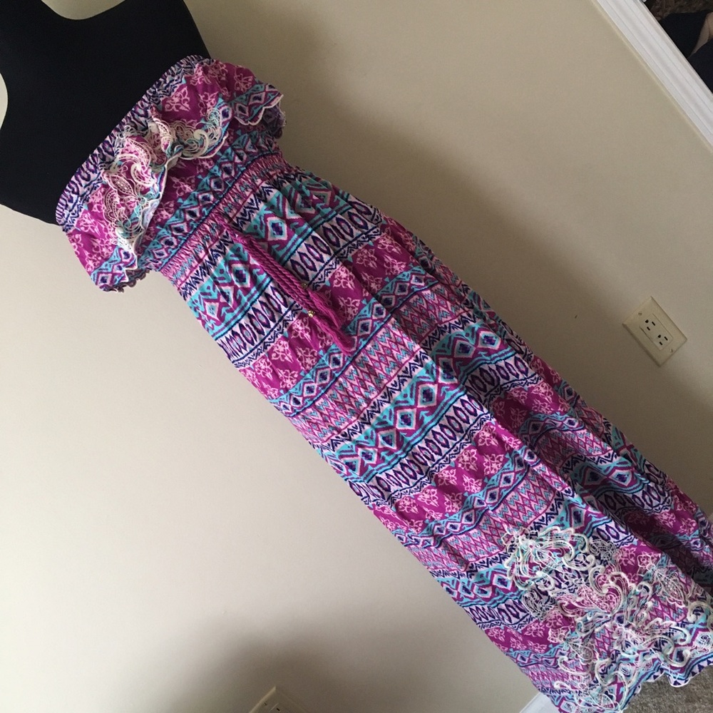 Multicolor Maxi Dress Sz M