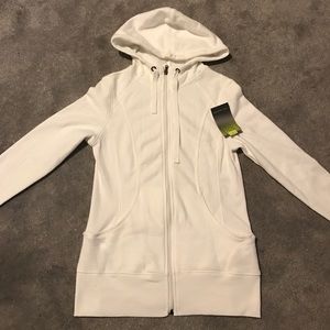 NWT White Sporty Hoodie Sweatshirt