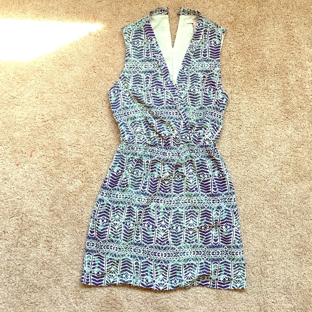 Blue tribal sophisticated dress
