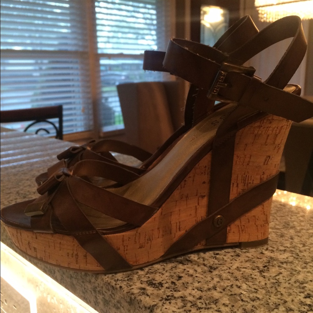 Brown Guess wedges