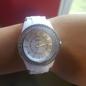 Fossil white watch
