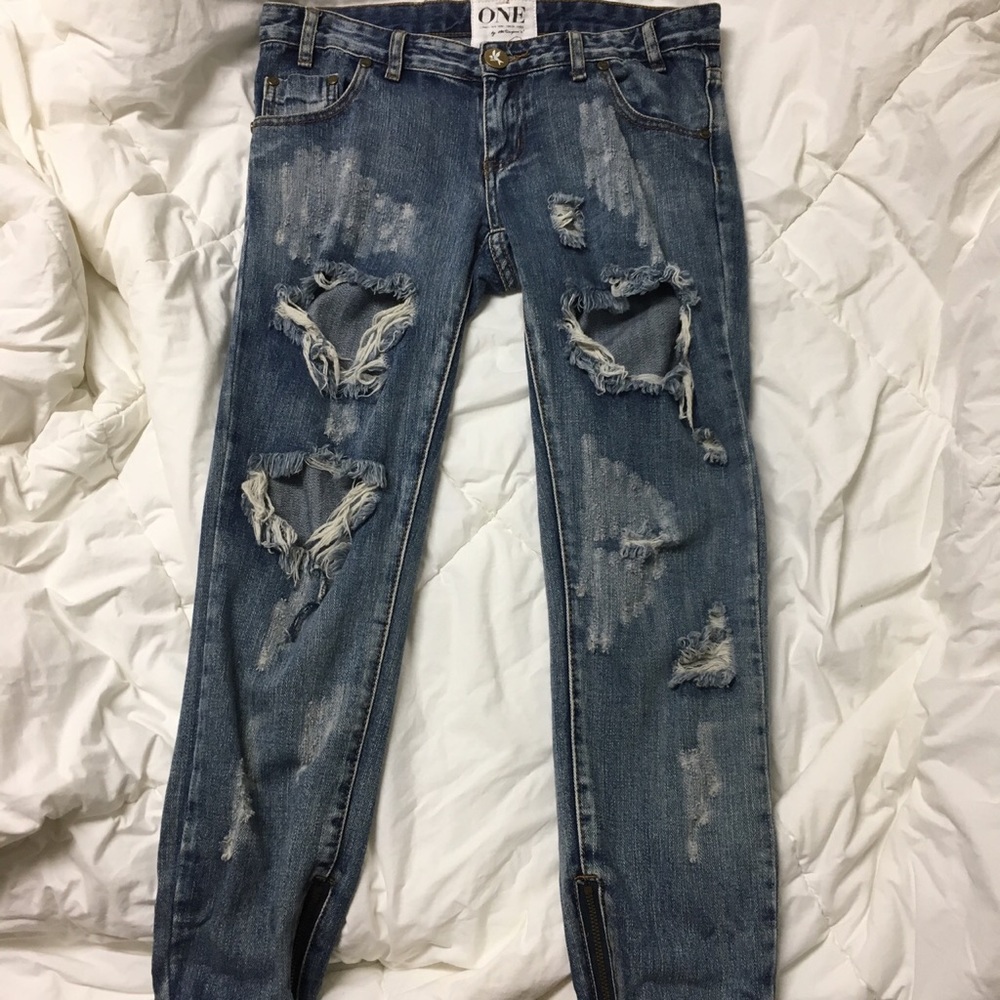 One Teaspoon Cobain Trashed Freebirds | Size 26