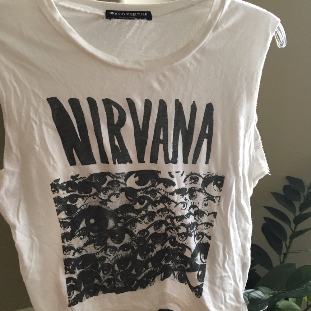 Brandy Melville nirvana crop top