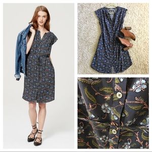 Loft Vine Flutter Shirtdress