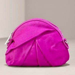 Gorgeous Satin Kooba Small Magenta Crossbody bag