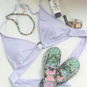 Mossimo Bikini Top Large Lavender Removable Pads