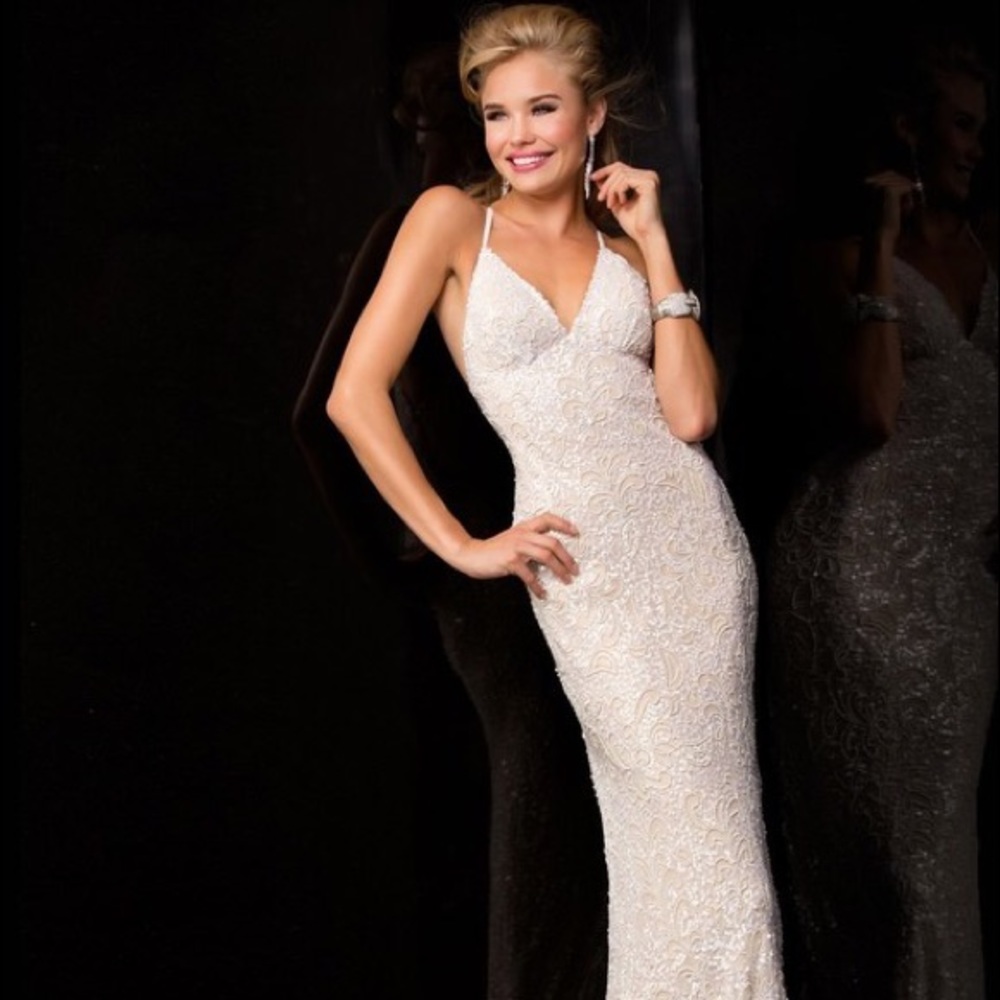 scala sequined prom dress