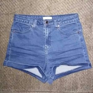 Denim High-Waisted Shorts