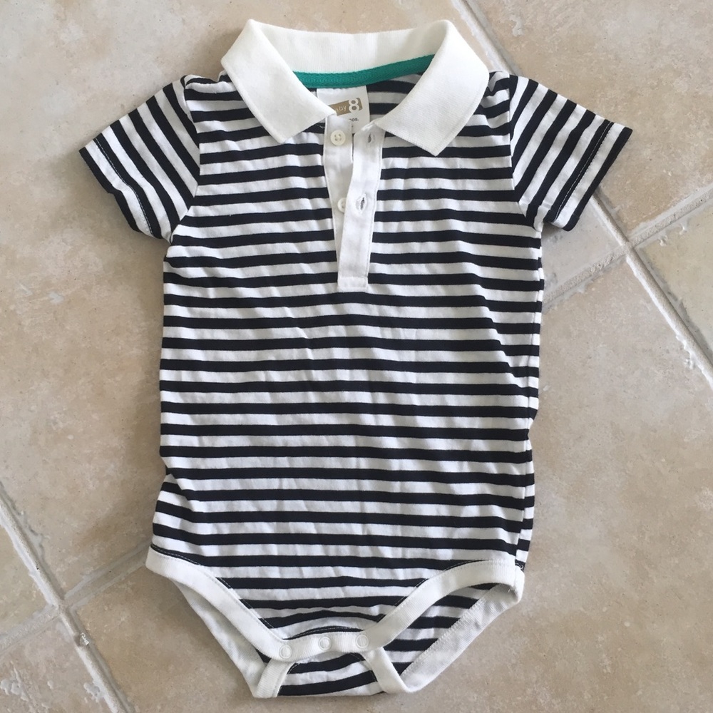 Striped baby onsie