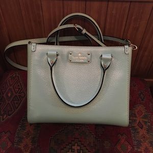 AUTHENTIC KATE SPADE ROBINS EGG BLUE SHOULDER TOTE