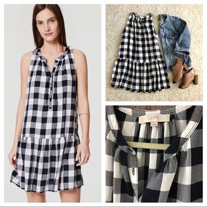 ✨REDUCED✨ Loft Buffalo Plaid Dress