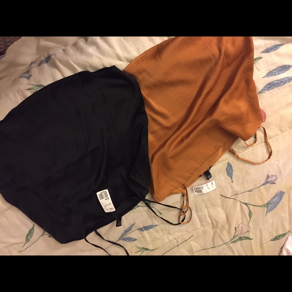 2 forever 21 silk tops