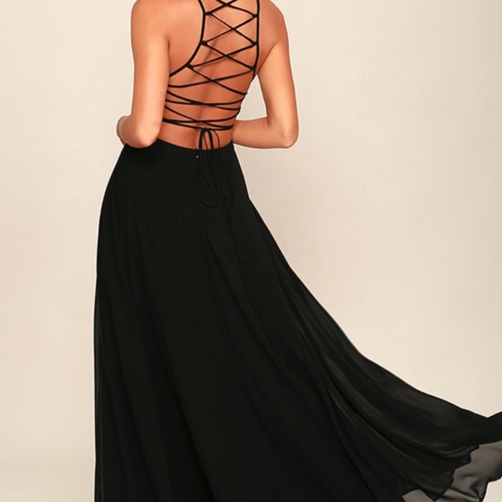 Strappy Black Formal Dress