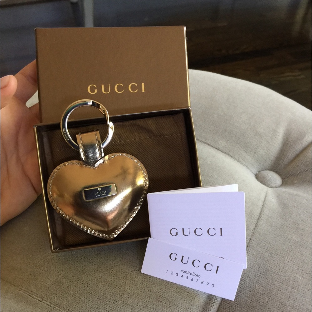 🎉MUST GO!!🎉New Gucci gold leather keyring