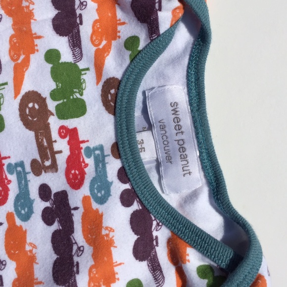 Sweet Peanut Organic Tractor Onsie - Picture 4 of 4