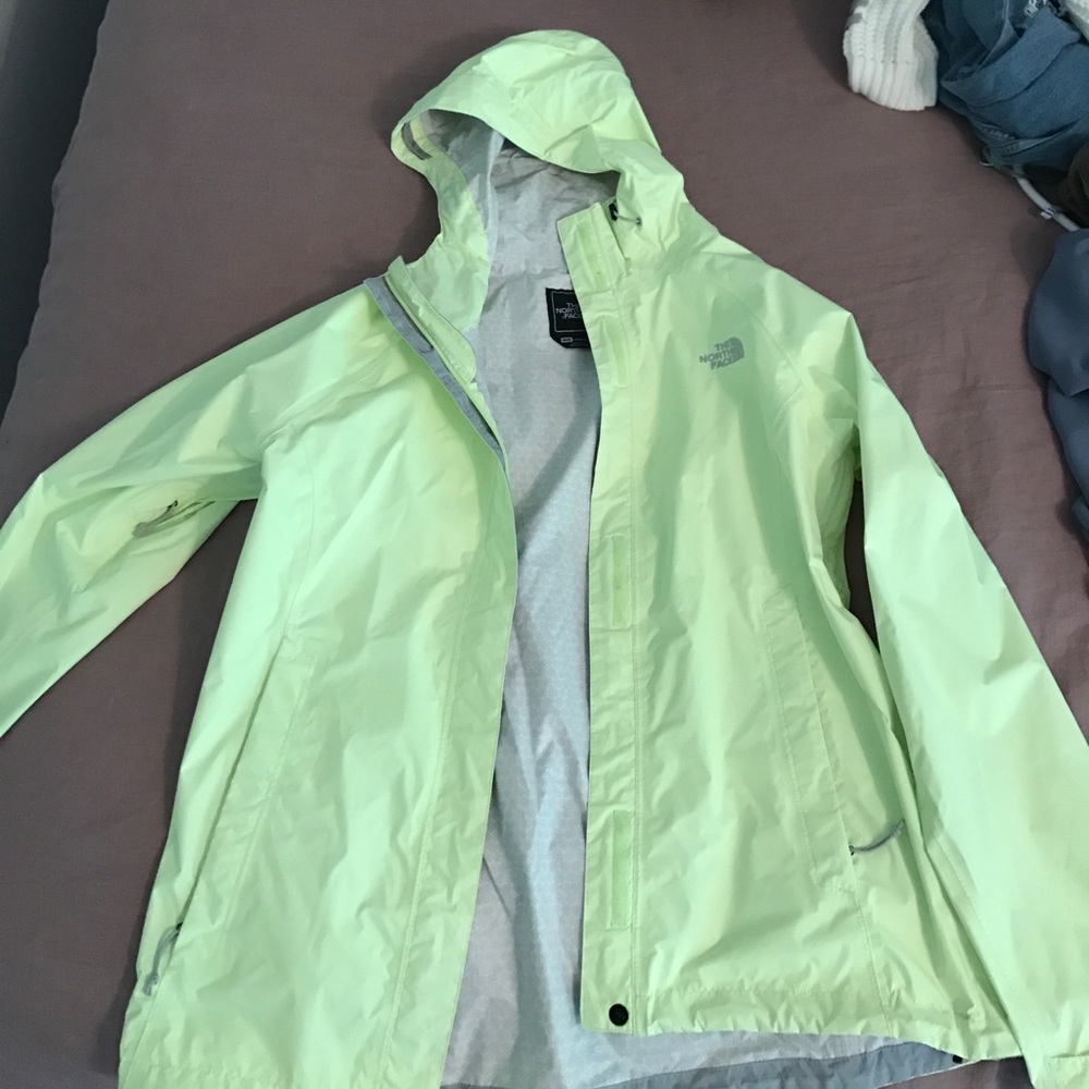 Neon NorthFace Rain Jacket
