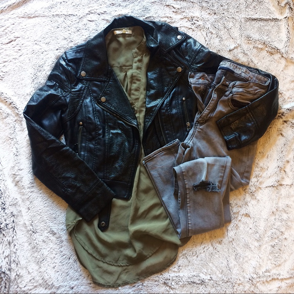 Black leather Jacket