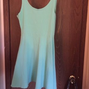 Express mint blue skater dress