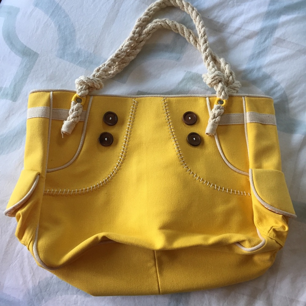 Nautical Rope Handle Tote Bag