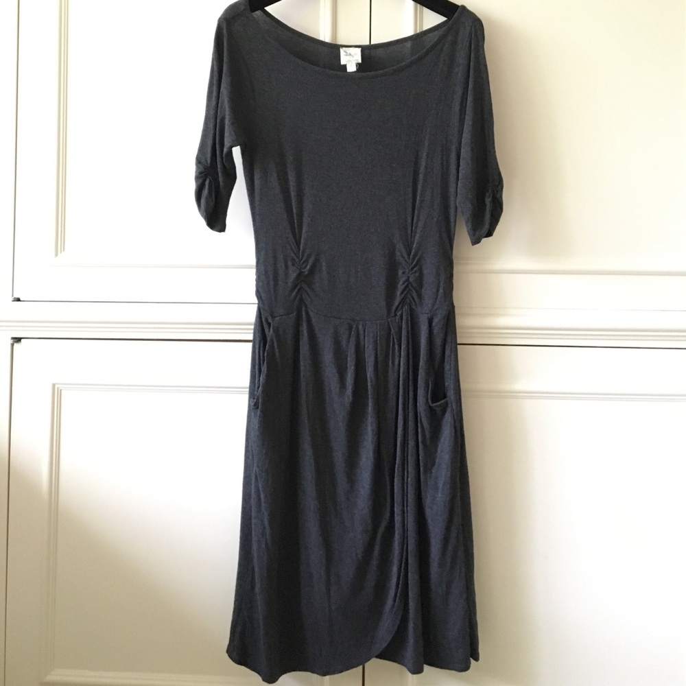 Gray Anthropologie knit dress