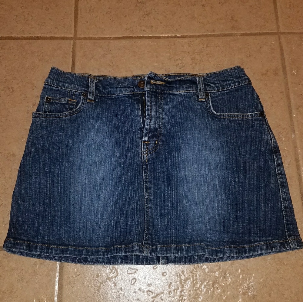 Mini Jean Skirt