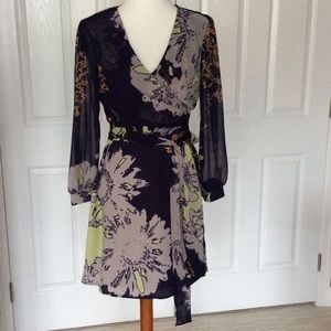 Floral wrap dress