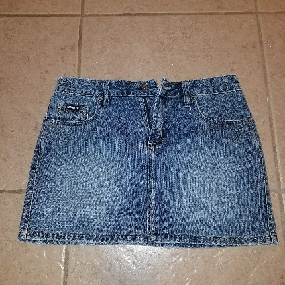 Mini Jean Skirt