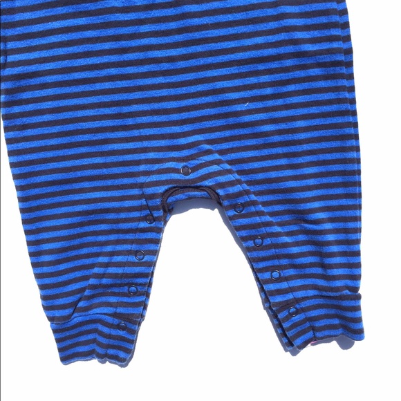 GAP Black and Blue Stripe Romper - Picture 4 of 8