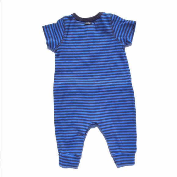 GAP Black and Blue Stripe Romper - Picture 5 of 8