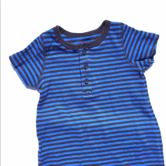 GAP Black and Blue Stripe Romper - Picture 6 of 8
