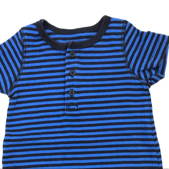 GAP Black and Blue Stripe Romper - Picture 8 of 8