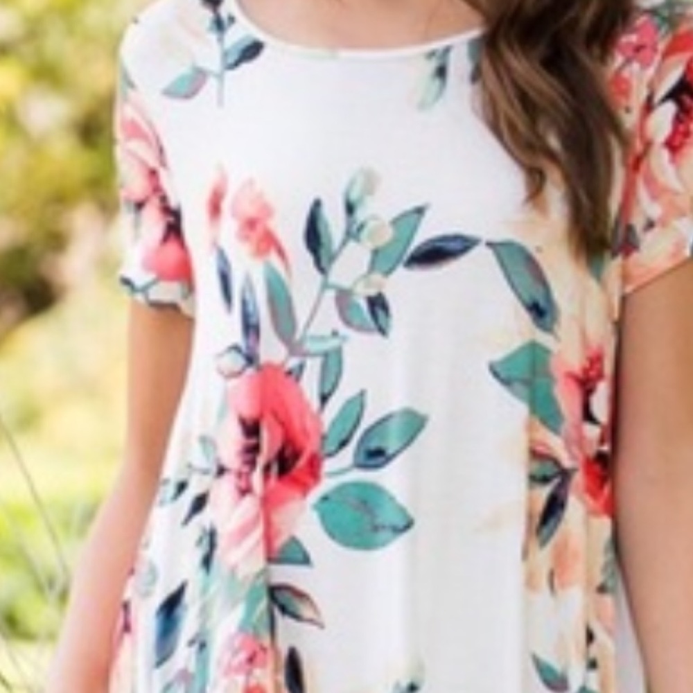 White Floral Dress