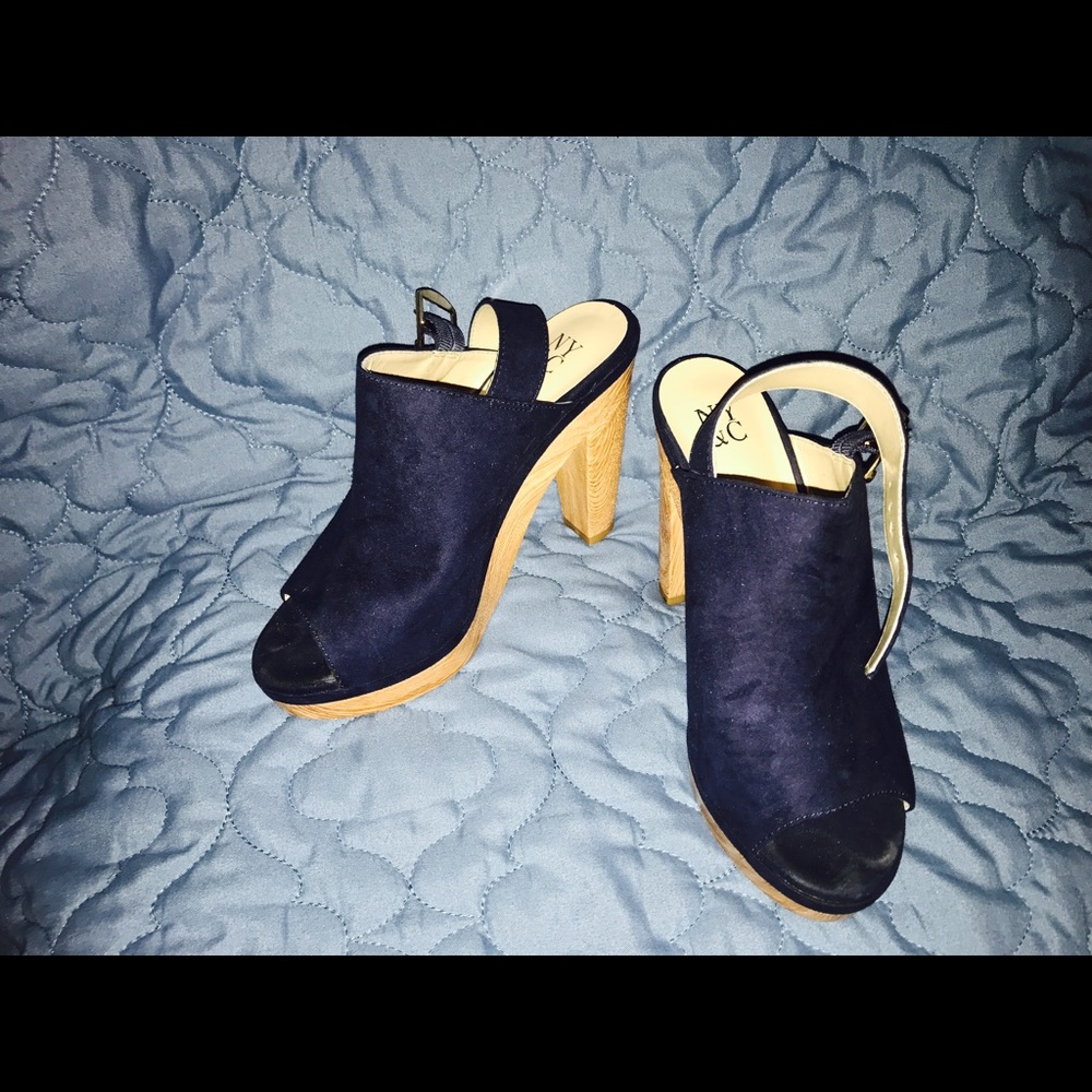 Navy blue sandals