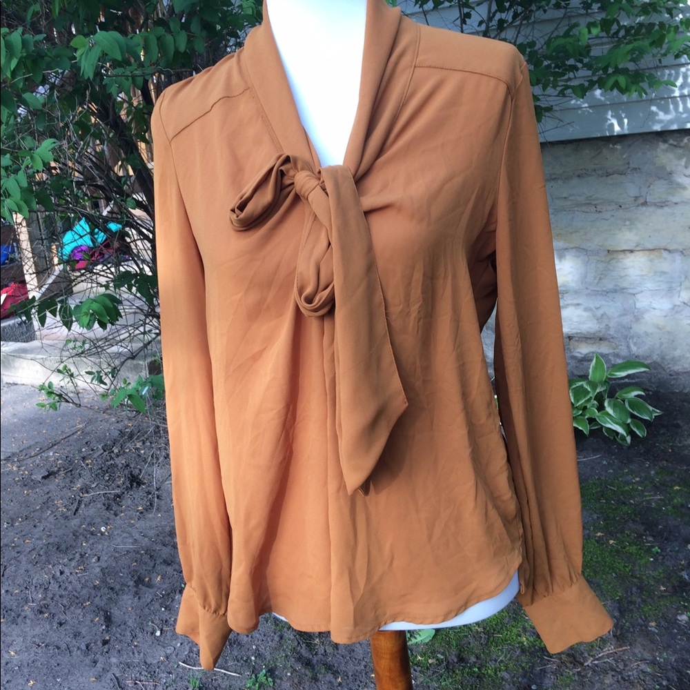 Mustard forever 21 vintage style blouse.