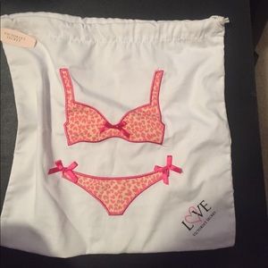 Sac à Bikini Victorias Secret – Édition Limitée, Pompons, Rose, Neuf