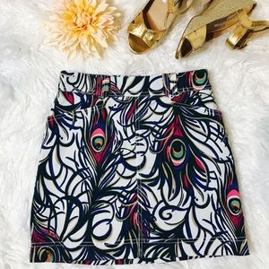 Lilly Pulitzer Peacock feather Skirt
