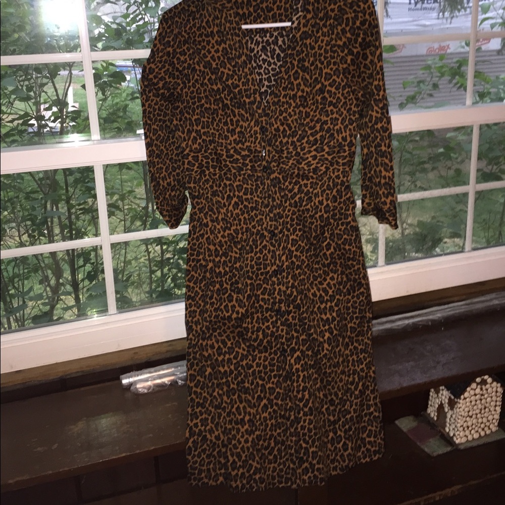 Express cheetah dress