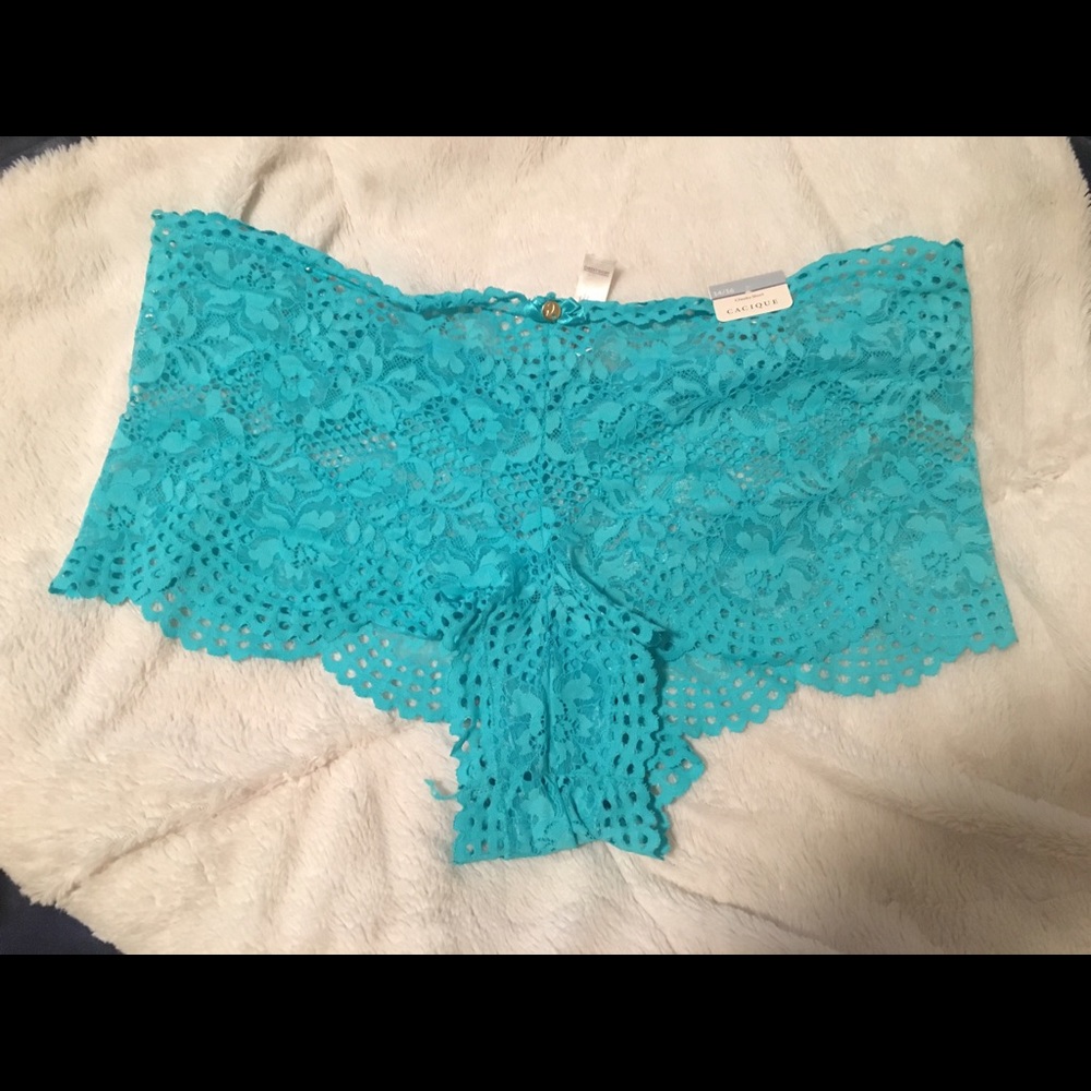 Lane Bryant sexy blue lace cheeky shorts 14/16