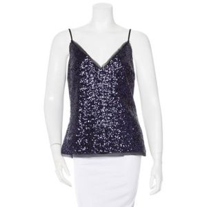 Vanessa Bruno Athe Sequined Sleeveless Top