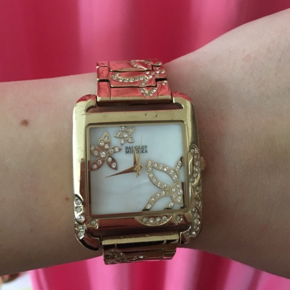 Gold Badgley Mischka watch
