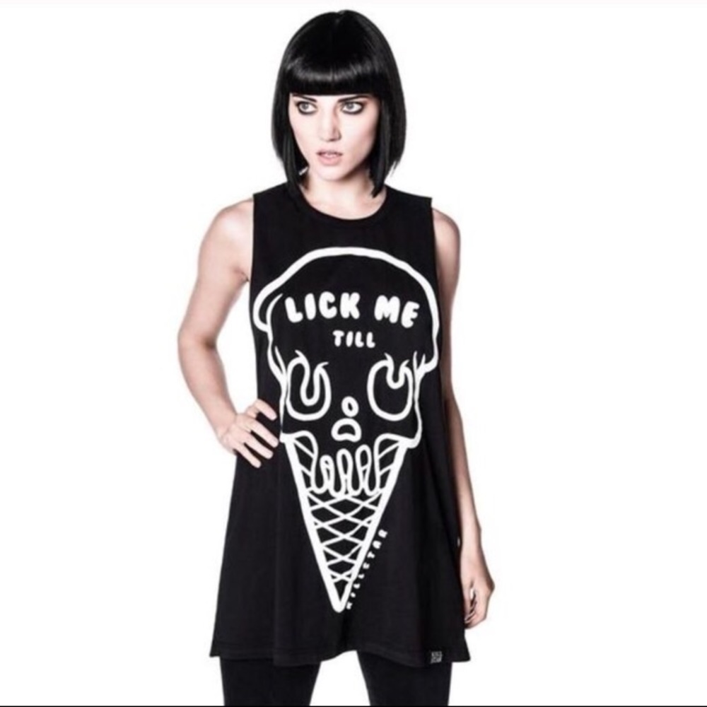 ON HOLD: RE-Posh! Killstar Ice Cream tank top