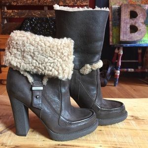 Killer high heeled leather boots