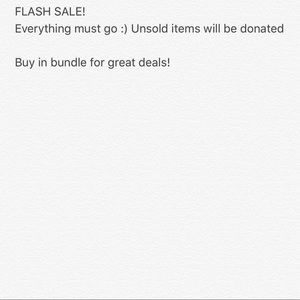 FLASH SALE!🎉 everything must go by May 1.