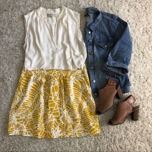 ✨REDUCED✨ Loft Leaf Print Skirt