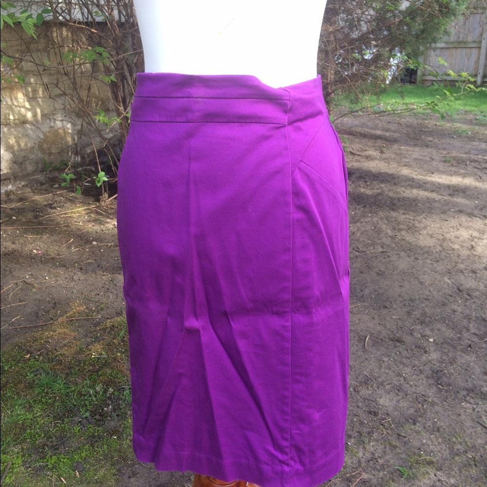 Purple pencil skirt