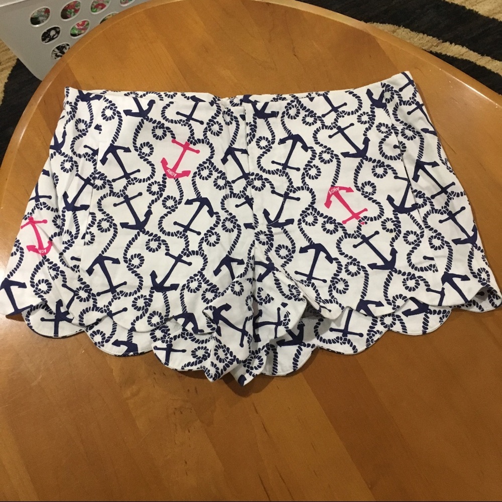 Lilly Pulitzer. Anchors Away Shorts. Size 0.