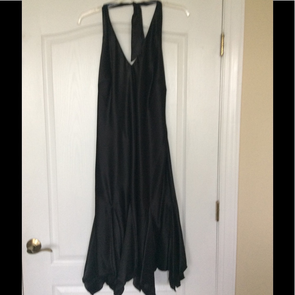 Black halter cocktail Dress